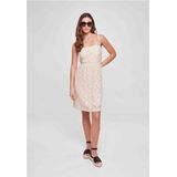 Urban Classics - Laces Korte Jurk - Beige - 94% Nylon, 6% Elastaan