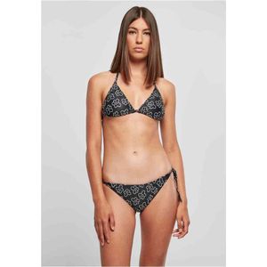 Urban Classics Bikini pour femme Maillot de bain Motif triangle, Blackflower, XL