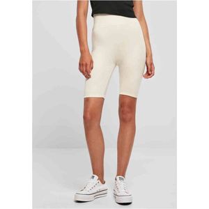 Urban Classics - High Waist Korte cycle broek - Ivoorkleurig