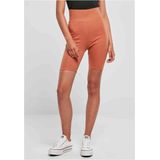 Urban Classics - High Waist Korte cycle broek - Oranje