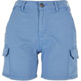 Urban Classics - High Waist Cargo Korte broek Blauw