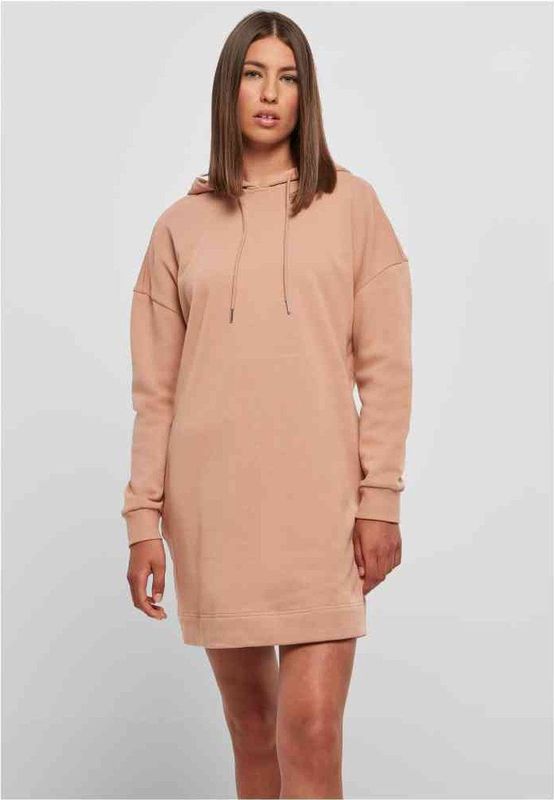 Urban Classics - Organic Oversized Terry Hoody Korte jurk - Roze