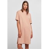 Jerseyjurken - Oversized Slit Tee Dress - Terracotta - Biologisch Katoen
