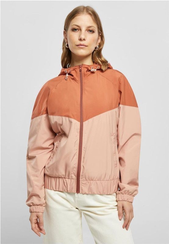 Urban Classics Dames Arrow Windbreaker - Terracotta/Amber