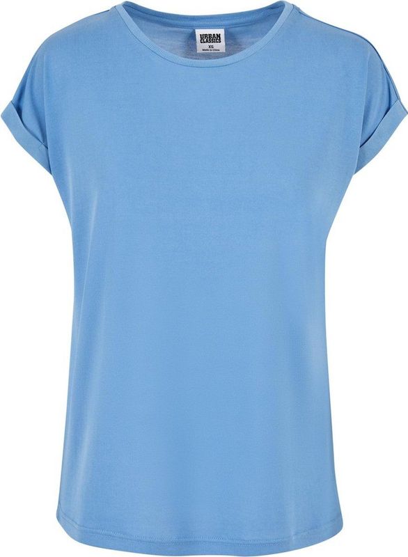 Urban Classics - Modal Extended Shoulder Top - Blauw - Modal Jersey