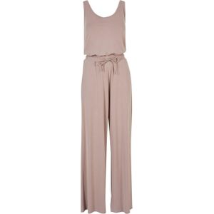 Urban Classics Modal Jumpsuit T-shirt voor dames met lange mouwen, Duskrose, 4XL