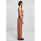 Urban Classics Spuitshirt met lange mouwen, modal jumpsuit, T-shirt voor dames, terracotta, Terracotta, XS EU