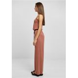 Urban Classics Spuitshirt met lange mouwen, modal jumpsuit, T-shirt voor dames, terracotta, Terracotta, XS EU
