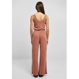 Urban Classics Spuitshirt met lange mouwen, modal jumpsuit, T-shirt voor dames, terracotta, Terracotta, XS EU
