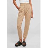 Urban Classics - Organic High Waist Dames joggingbroek - Beige