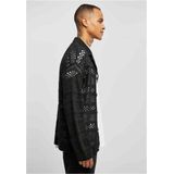 Urban Classics - Crocheted Lange cardigan - Zwart