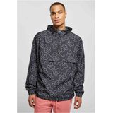 Urban Classics - Flower All Over Print - Pullover Jas - Zwart