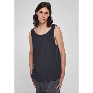 Urban Classics Heavy Oversized Acid Wash Tank Onderhemd voor heren, zwart, L