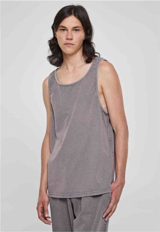 Urban Classics - Heavy Oversized Acid Wash Tanktop Grijs