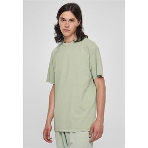 Urban Classics - Heavy Oversized Acid Wash Heren T-shirt - Groen