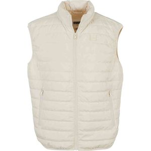 Urban Classics Lichtgewicht bubbel vest heren jas, Wit zand