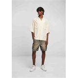 Urban Classics - Oversized Resort Overhemd - Ivoorkleurig - Polyester