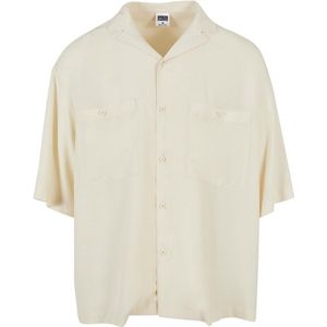 Urban Classics - Oversized Resort Overhemd - Ivoorkleurig - Polyester