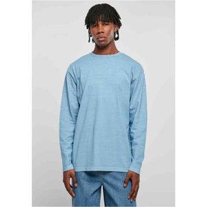 Urban Classics - Heavy Oversized Garment Dye Longsleeve shirt - Blauw
