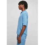 Urban Classics - Ribbed Oversized Shirt - Blauw - 100% Katoen