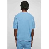 Urban Classics - Ribbed Oversized Shirt - Blauw - 100% Katoen