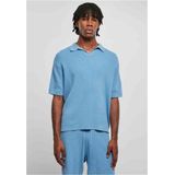 Urban Classics - Ribbed Oversized Shirt - Blauw - 100% Katoen