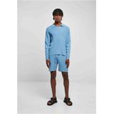 Urban Classics - Ribbed Oversized Longsleeve Shirt - Blauw - Katoen