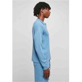 Urban Classics - Ribbed Oversized Longsleeve Shirt - Blauw - Katoen