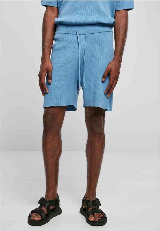 Urban Classics - Ribbed Korte broek - Blauw