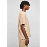 Urban Classics - Organic Oversized V-Neck Heren T-shirt - Beige