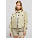 Urban Classics - Oversized Colored Denim Jacket - Groen - Spijkerjack