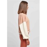 Urban Classics - Oversized 2 Tone College Jacket - Roze/Crème - Dames