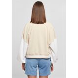 Urban Classics - Oversized 2 Tone College Jacket - Roze/Crème - Dames