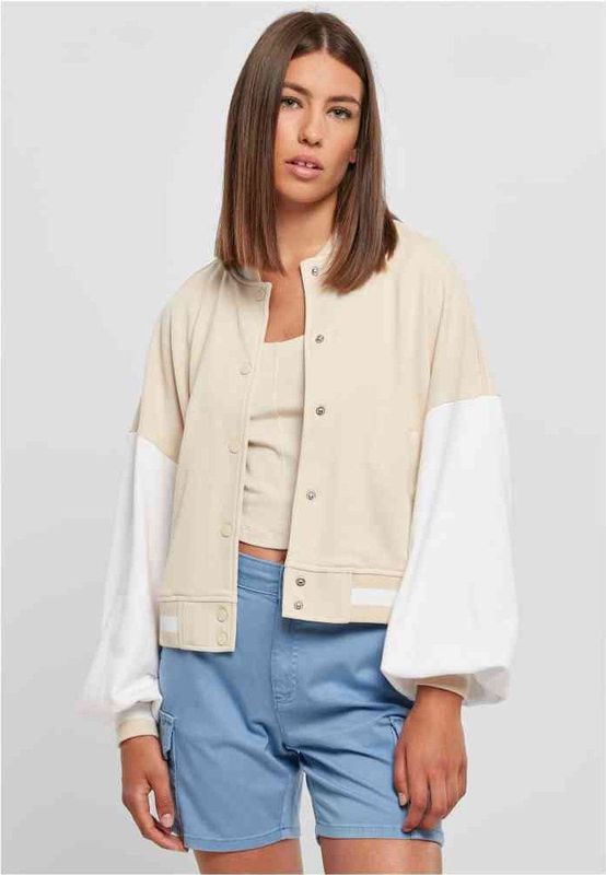 Urban Classics Veste pour femme, Jonc de mer doux/blanc, S