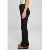 Urban Classics - Pin Tuck Terry Flared broek - Zwart