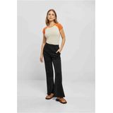 Urban Classics - Pin Tuck Terry Flared broek - Zwart