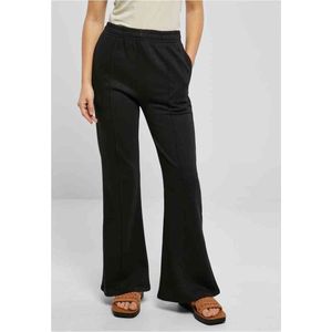 Urban Classics - Pin Tuck Terry Flared broek - Zwart