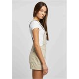 Urban Classics - Organic Short Tuinbroek/dungaree - S - Gebroken wit
