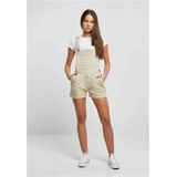 Urban Classics - Organic Short Tuinbroek/dungaree - S - Gebroken wit