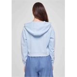 Urban Classics - Short Flower Embroidery Terry Hoodie/trui - Blauw