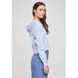 Urban Classics - Short Flower Embroidery Terry Hoodie/trui - Blauw