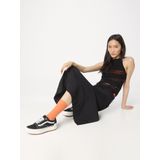 Urban Classics - Gebreide Top - Zwart - Geribbeld Gebreid, Mouwloos, Aansluitende Pasvorm