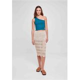 Kokerrok - Effen - Mesh - 3/4 Lengte - Normale Pasvorm