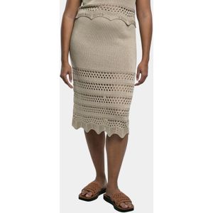 Urban Classics - Dames 3/4 Crochet Knit Rok - Zwart - Acryl