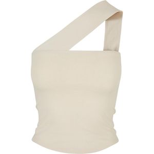 Urban Classics - One Strap - Mouwloze Top - Ivoorkleurig - 95% Katoen, 5% Elastaan