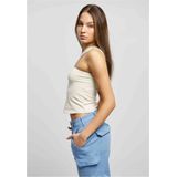 Ladies One Strap Top - Whitesand - Katoen - Slim Fit - Cropped Pasvorm