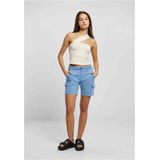 Ladies One Strap Top - Whitesand - Katoen - Slim Fit - Cropped Pasvorm