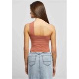 Urban Classics Dames One Strap Top Vrouwen Top Zwart Basics, Streetwear, terracotta, S