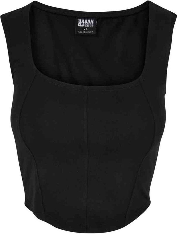 URBAN CLASSICS Muskelshirt Urban Classics Damen Ladies Short Corsage Top (1-tlg)