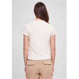 Urban Classics - Rib Polo Top - Ivoorkleurig